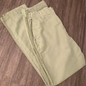 GAP girlfriend linen chinos - light green